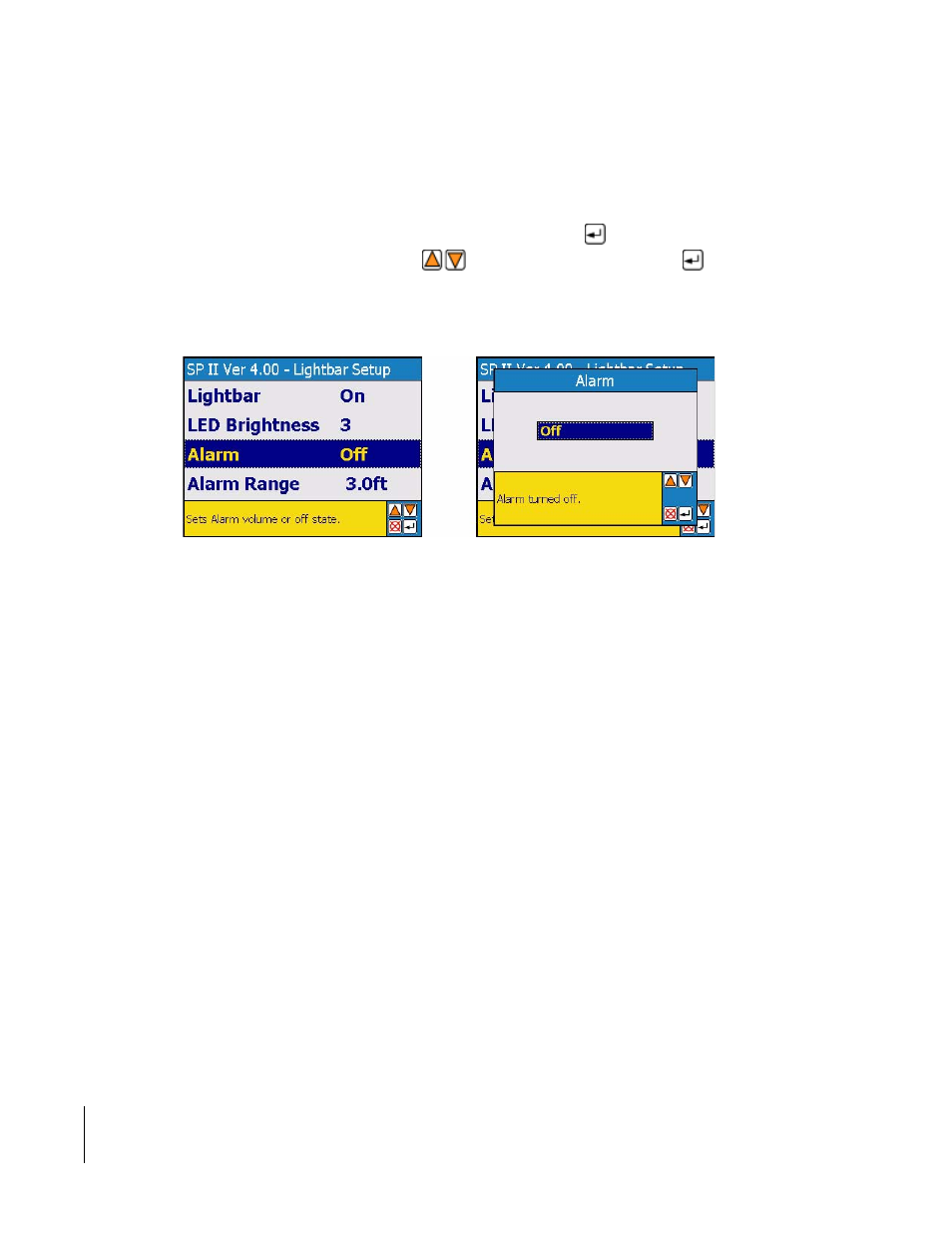 Alarm | TeeJet SmartPad II User Guide User Manual | Page 144 / 204