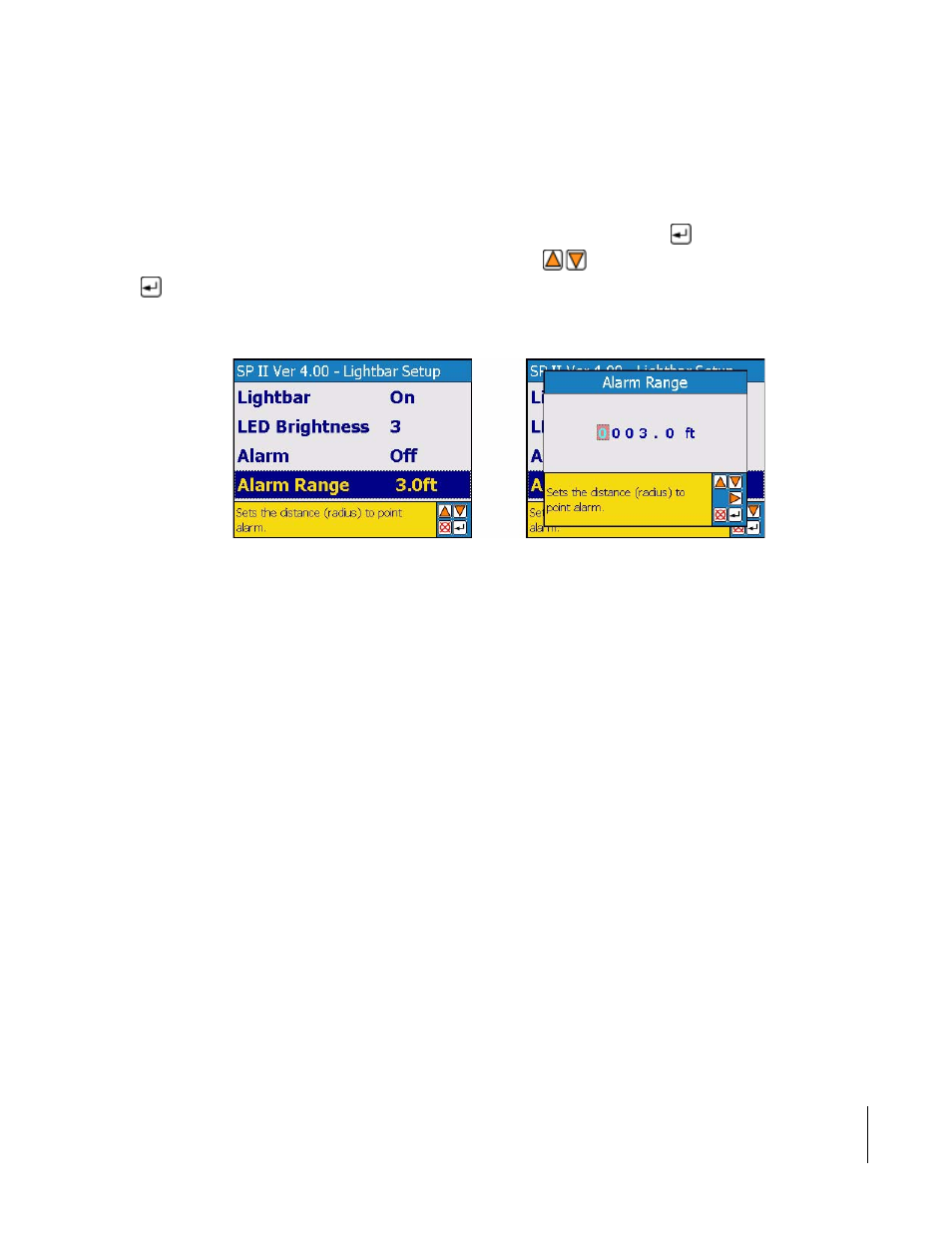 Alarm range | TeeJet SmartPad II User Guide User Manual | Page 145 / 204