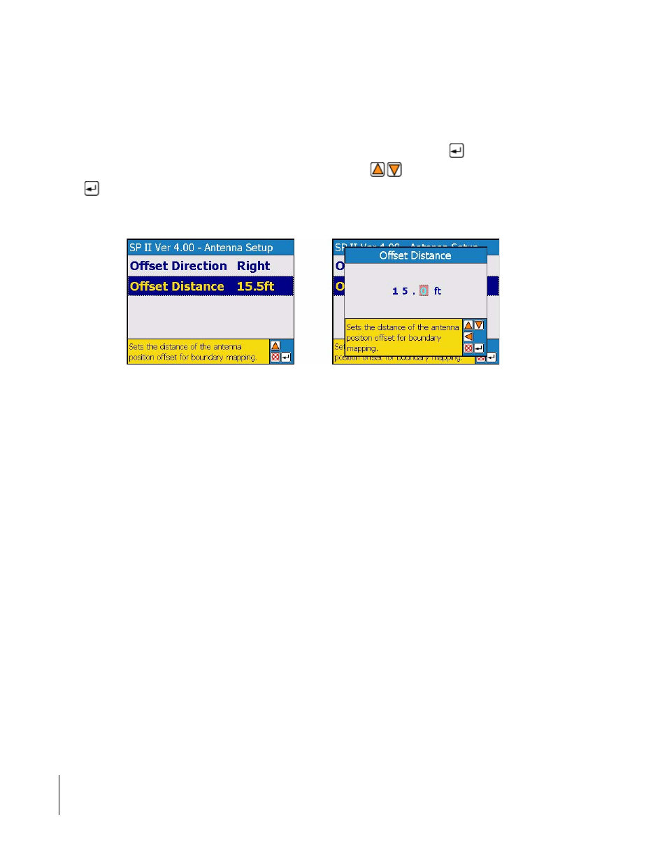 Offset distance | TeeJet SmartPad II User Guide User Manual | Page 150 / 204
