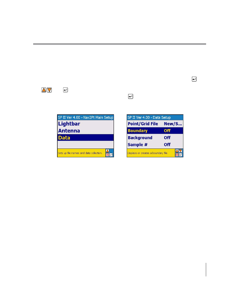 Data setup | TeeJet SmartPad II User Guide User Manual | Page 151 / 204