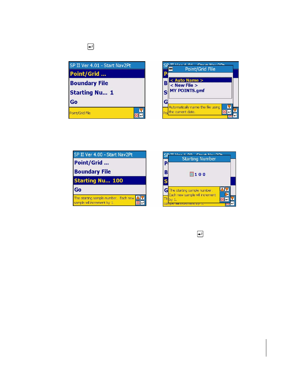 Detecting nearness to a sample point, Figure 4 -34, Figure 4 -35 | TeeJet SmartPad II User Guide User Manual | Page 167 / 204