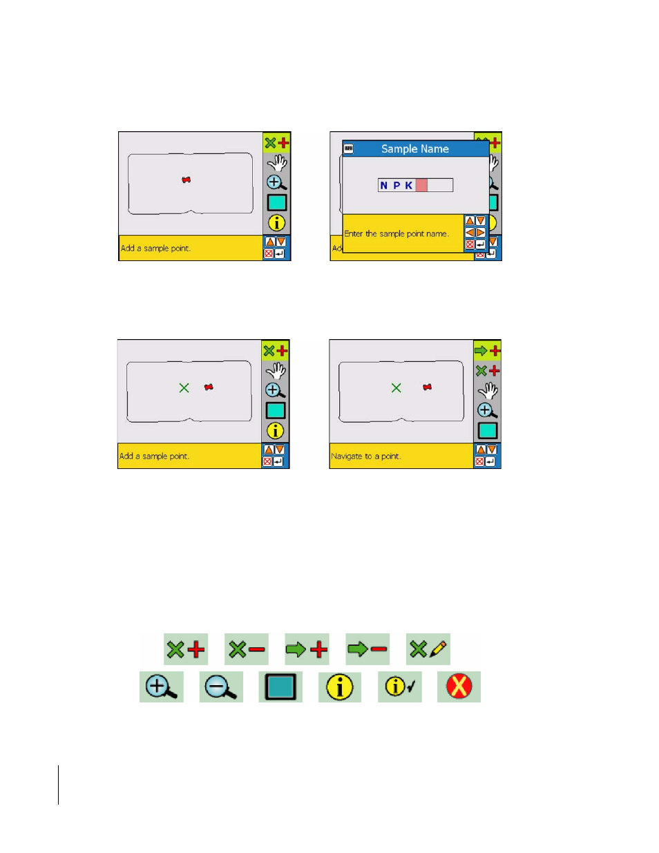 Adding the start navigation button, Figure 4 -36 and, Figure 4 -37 | Figure 4 -36, T, figure 4 -37, Notice in figure 4 -37 that once the operator | TeeJet SmartPad II User Guide User Manual | Page 168 / 204