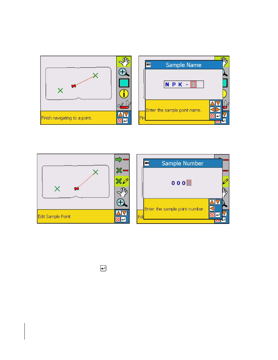 Deleting a sample point, Figure 4 -48, w, Figure 4 -49 | TeeJet SmartPad II User Guide User Manual | Page 174 / 204