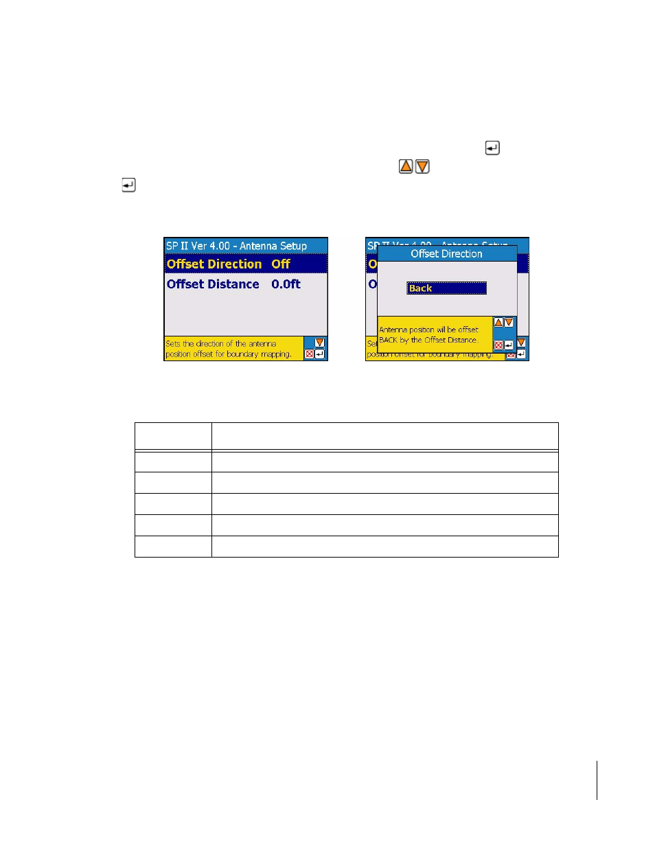 Offset direction | TeeJet SmartPad II User Guide User Manual | Page 187 / 204