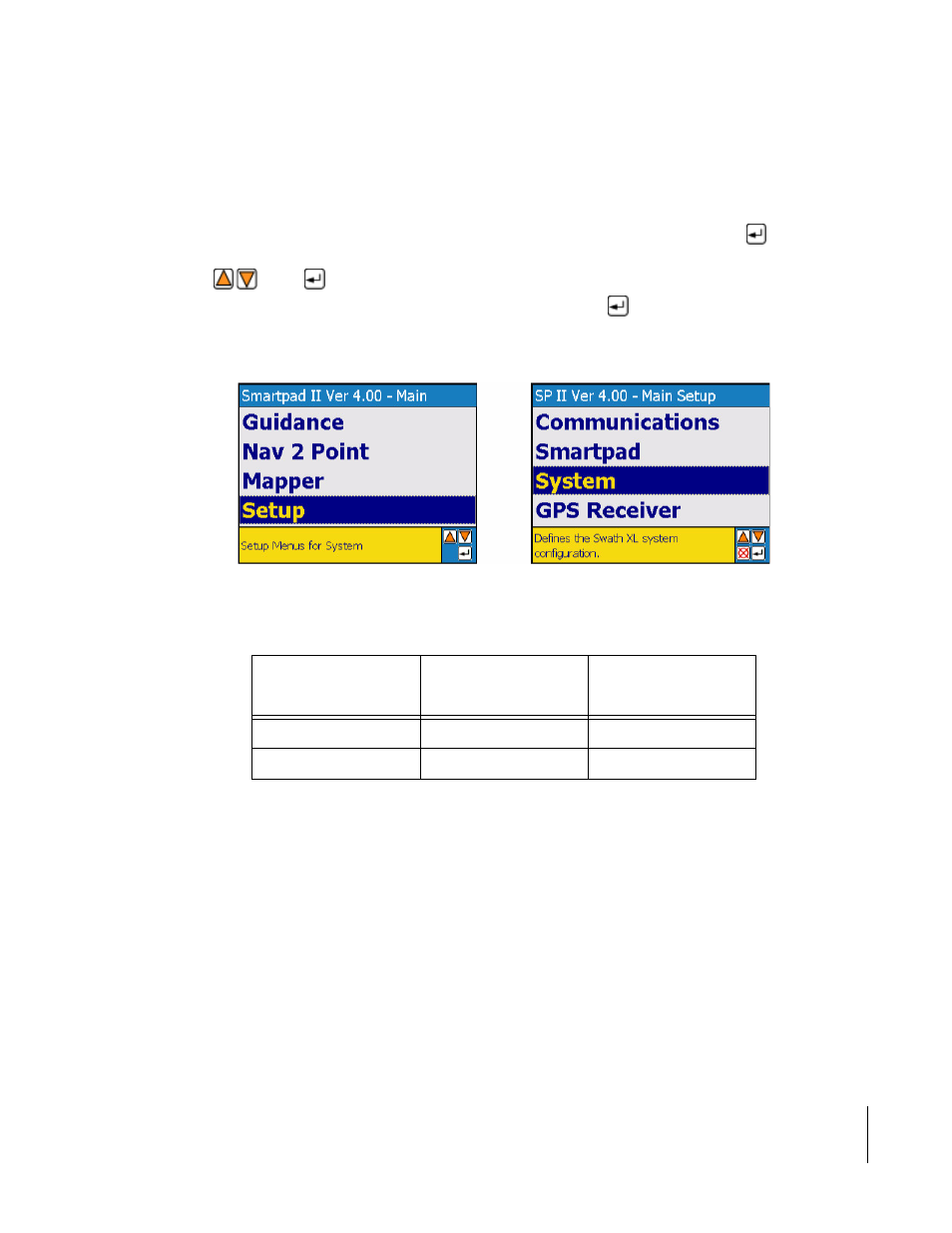 System setup | TeeJet SmartPad II User Guide User Manual | Page 41 / 204