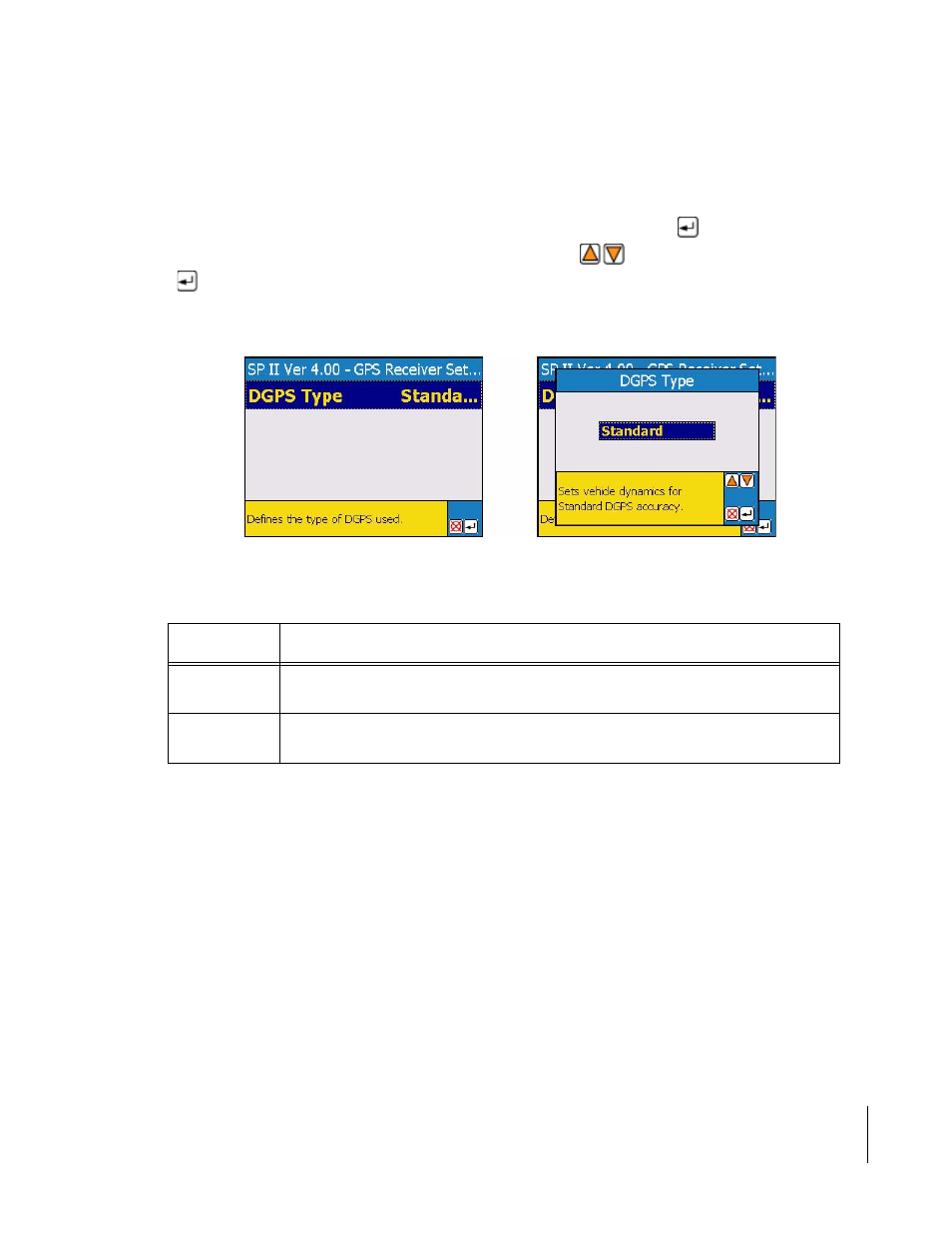 Dgps type | TeeJet SmartPad II User Guide User Manual | Page 45 / 204