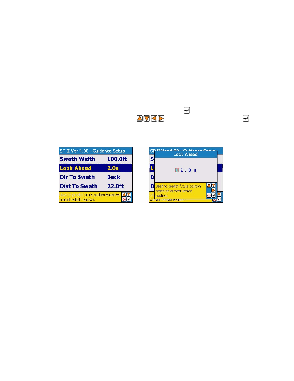 Look ahead | TeeJet SmartPad II User Guide User Manual | Page 60 / 204