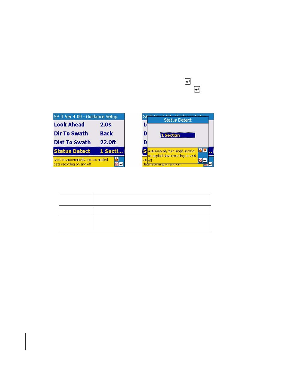 Status detect | TeeJet SmartPad II User Guide User Manual | Page 64 / 204