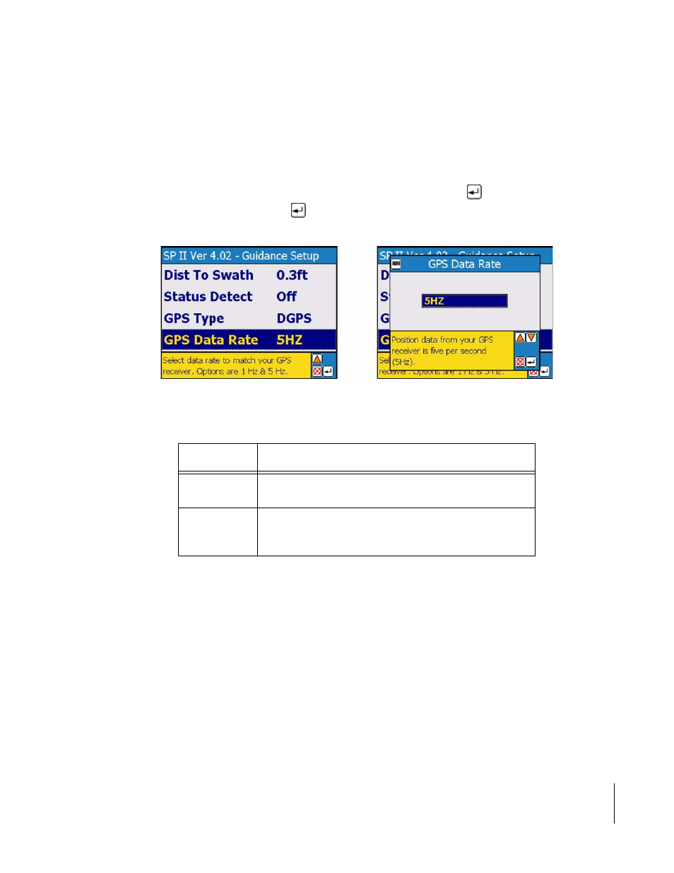 Gps data rate | TeeJet SmartPad II User Guide User Manual | Page 67 / 204
