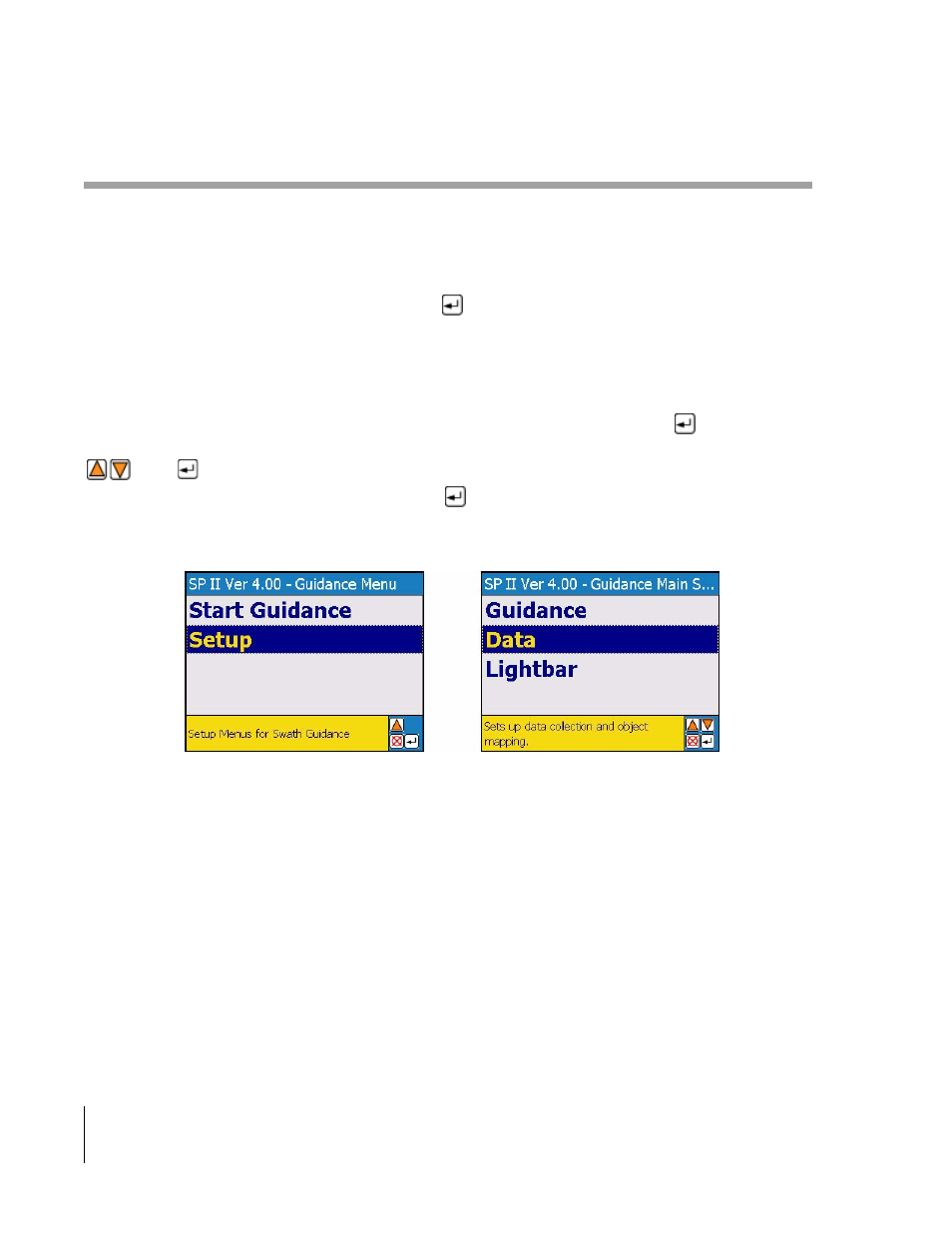 Data setup | TeeJet SmartPad II User Guide User Manual | Page 68 / 204