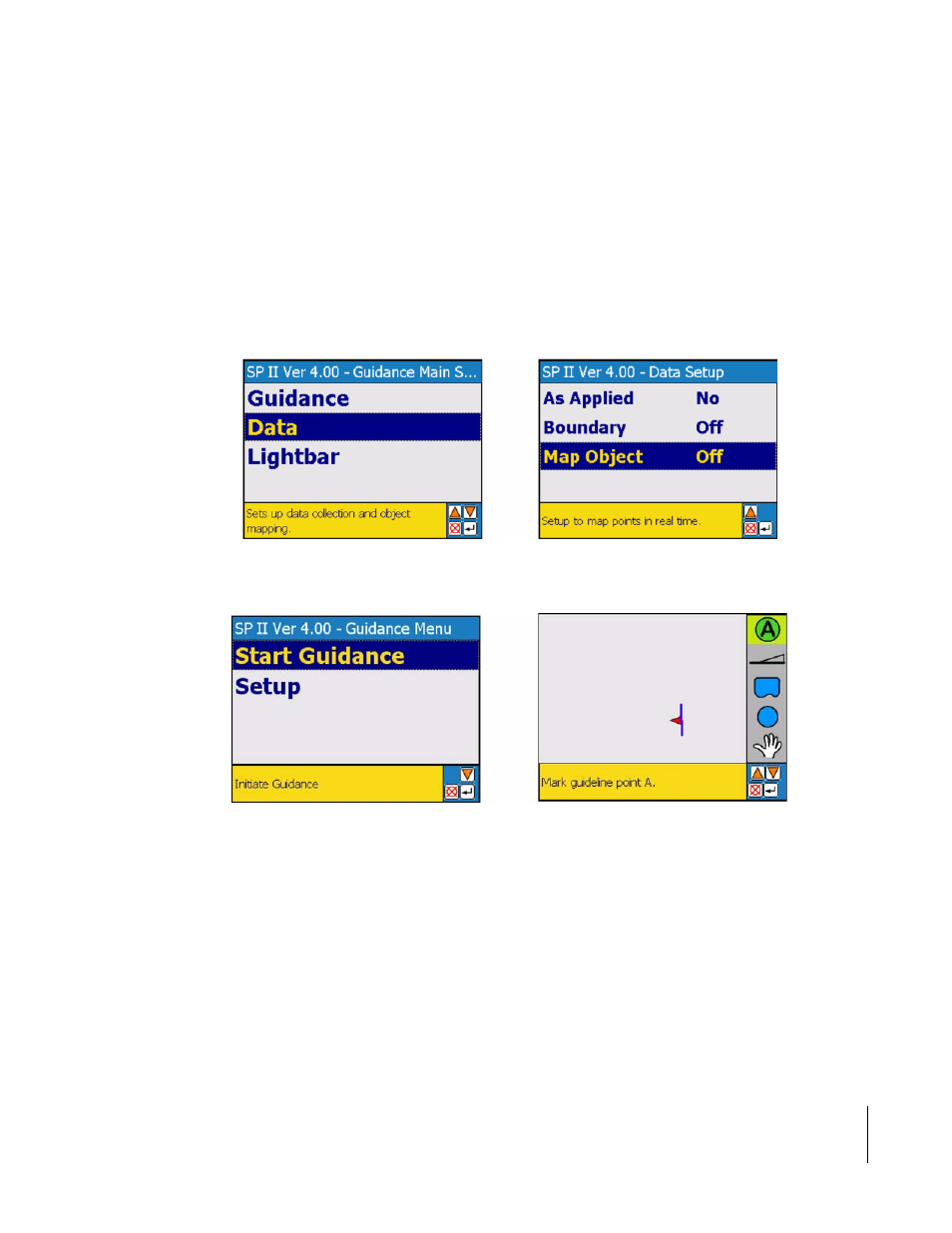 Data examples, Example 1: all data menu items set to off | TeeJet SmartPad II User Guide User Manual | Page 73 / 204