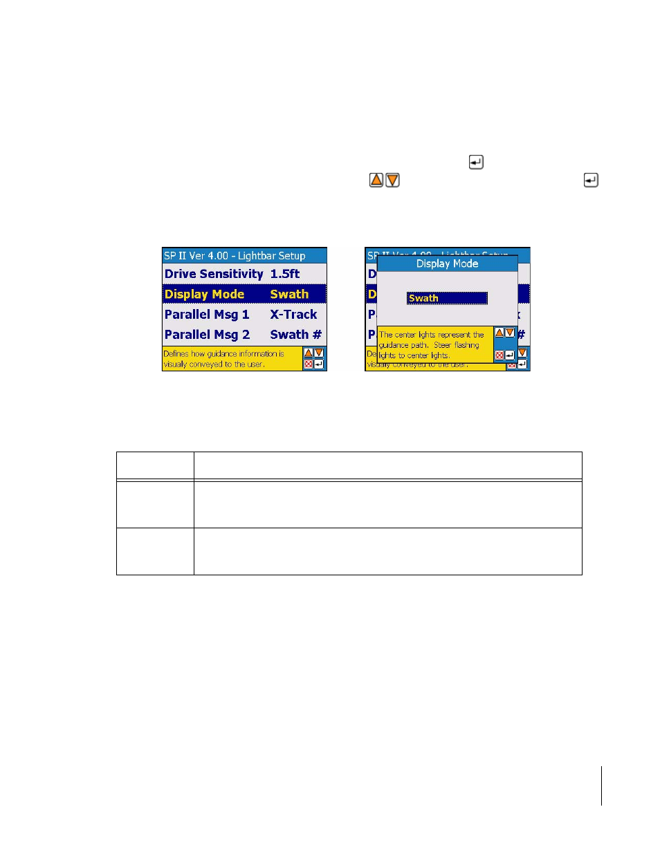 Display mode | TeeJet SmartPad II User Guide User Manual | Page 83 / 204