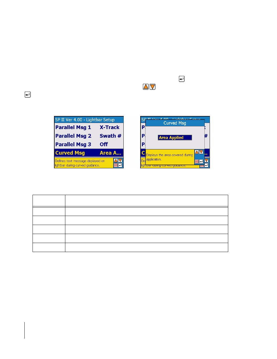 Curved msg | TeeJet SmartPad II User Guide User Manual | Page 88 / 204