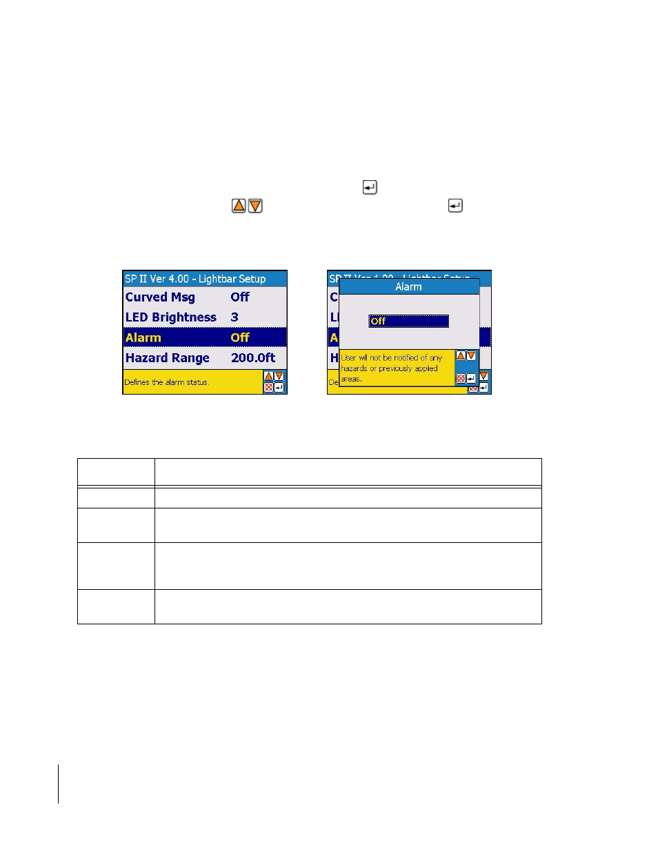 Alarm | TeeJet SmartPad II User Guide User Manual | Page 90 / 204