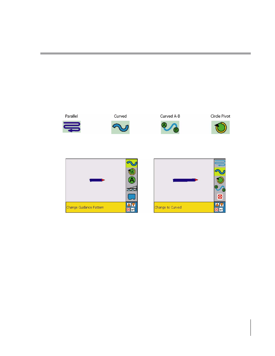 Guidance application modes | TeeJet SmartPad II User Guide User Manual | Page 99 / 204