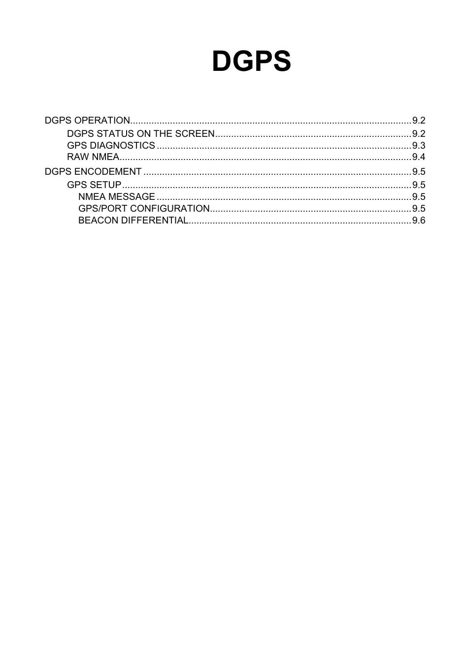 Dgps | TeeJet LH665 VRT User Manual | Page 51 / 72