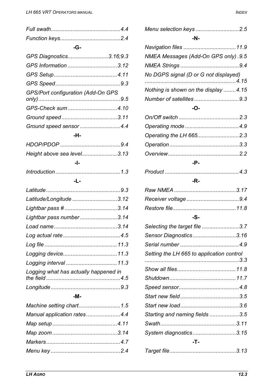 TeeJet LH665 VRT User Manual | Page 69 / 72