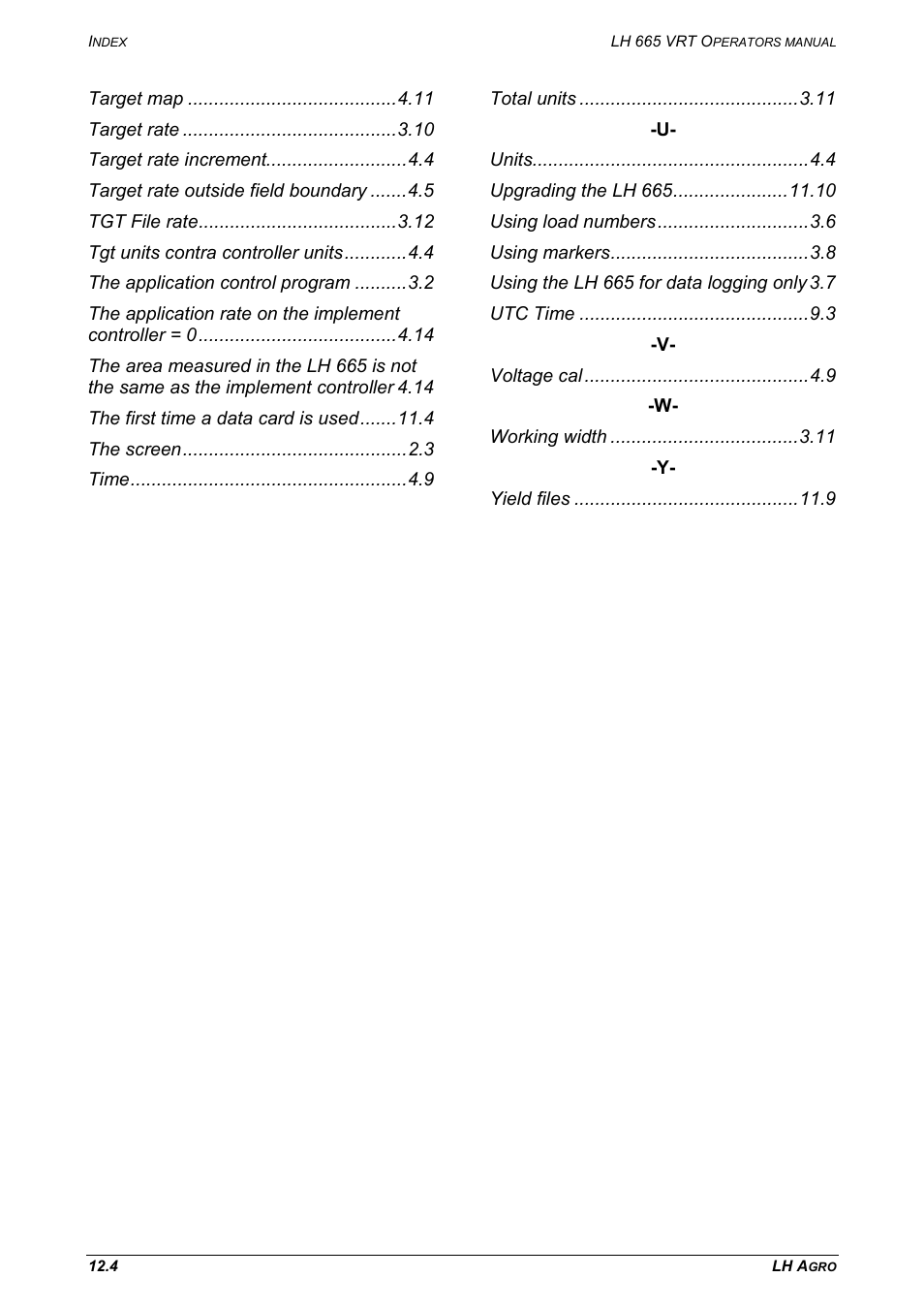 TeeJet LH665 VRT User Manual | Page 70 / 72
