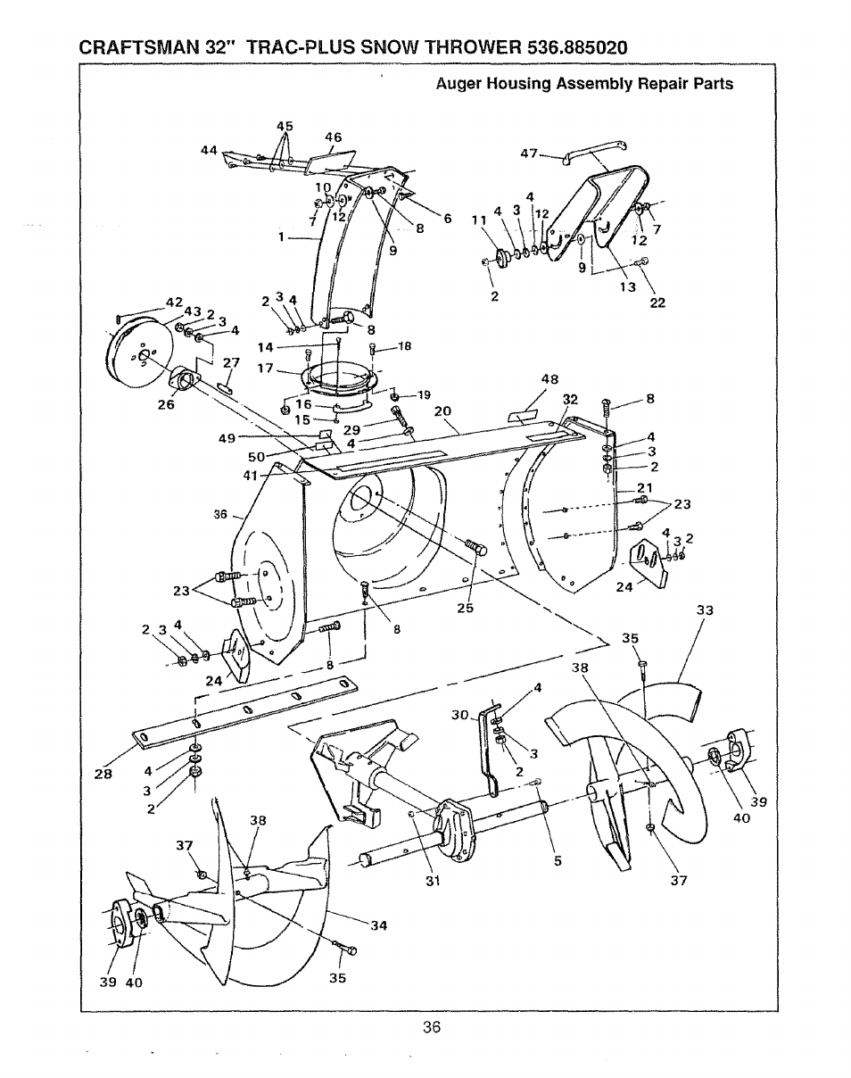 Craftsman 536.885020 User Manual | Page 36 / 44