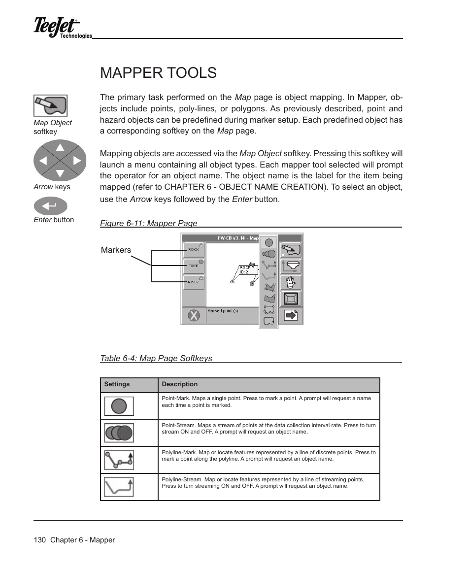 Mapper tools | TeeJet Legacy 6000 Manual User Manual | Page 135 / 159