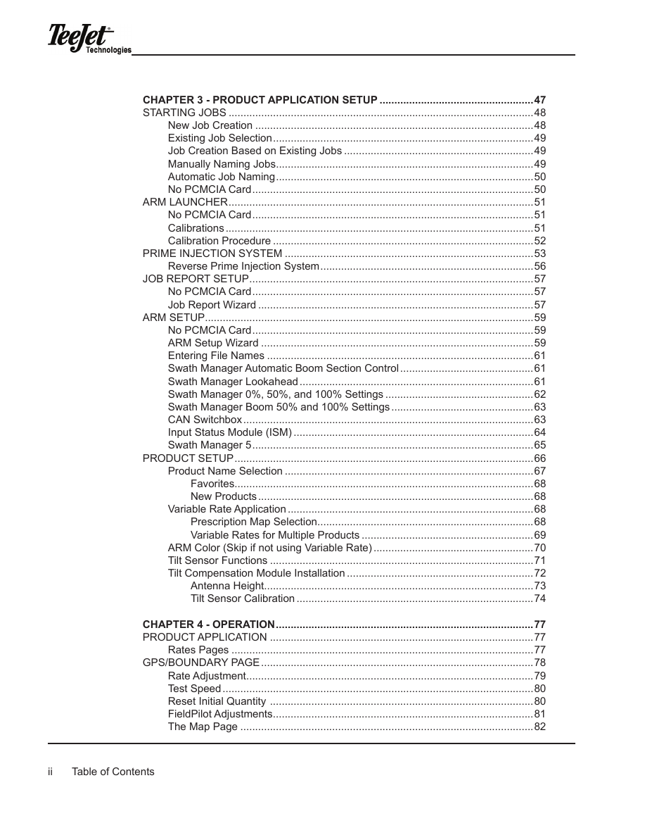 TeeJet Legacy 6000 Manual User Manual | Page 3 / 159