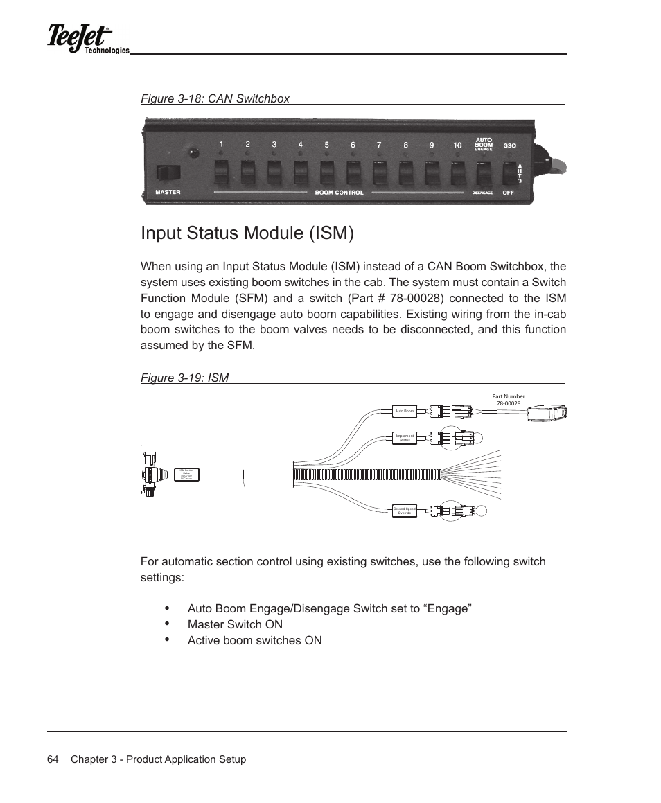 Input status module (ism) | TeeJet Legacy 6000 Manual User Manual | Page 69 / 159