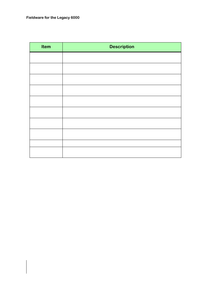 Job report detailed description, Table 3-3: job report item descriptions, Job report detailed description -30 | Able 3-3 d | TeeJet Legacy 6000 CAN Guide User Manual | Page 100 / 194