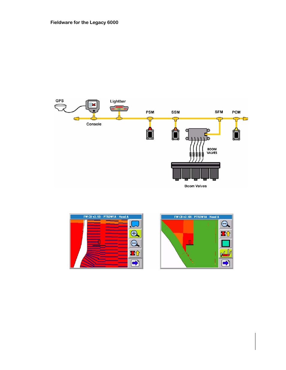 Auto boom shutoff (section center), Figure 3-15: auto boom shutoff example, Auto boom shutoff (section center) -33 | TeeJet Legacy 6000 CAN Guide User Manual | Page 103 / 194