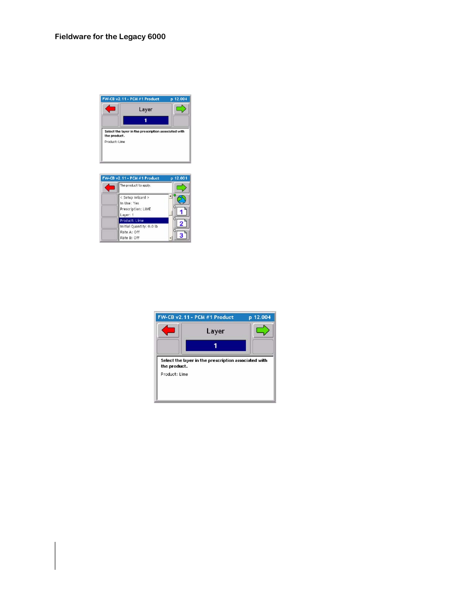 Select the prescription map layer, Select the prescription map layer -42 | TeeJet Legacy 6000 CAN Guide User Manual | Page 112 / 194