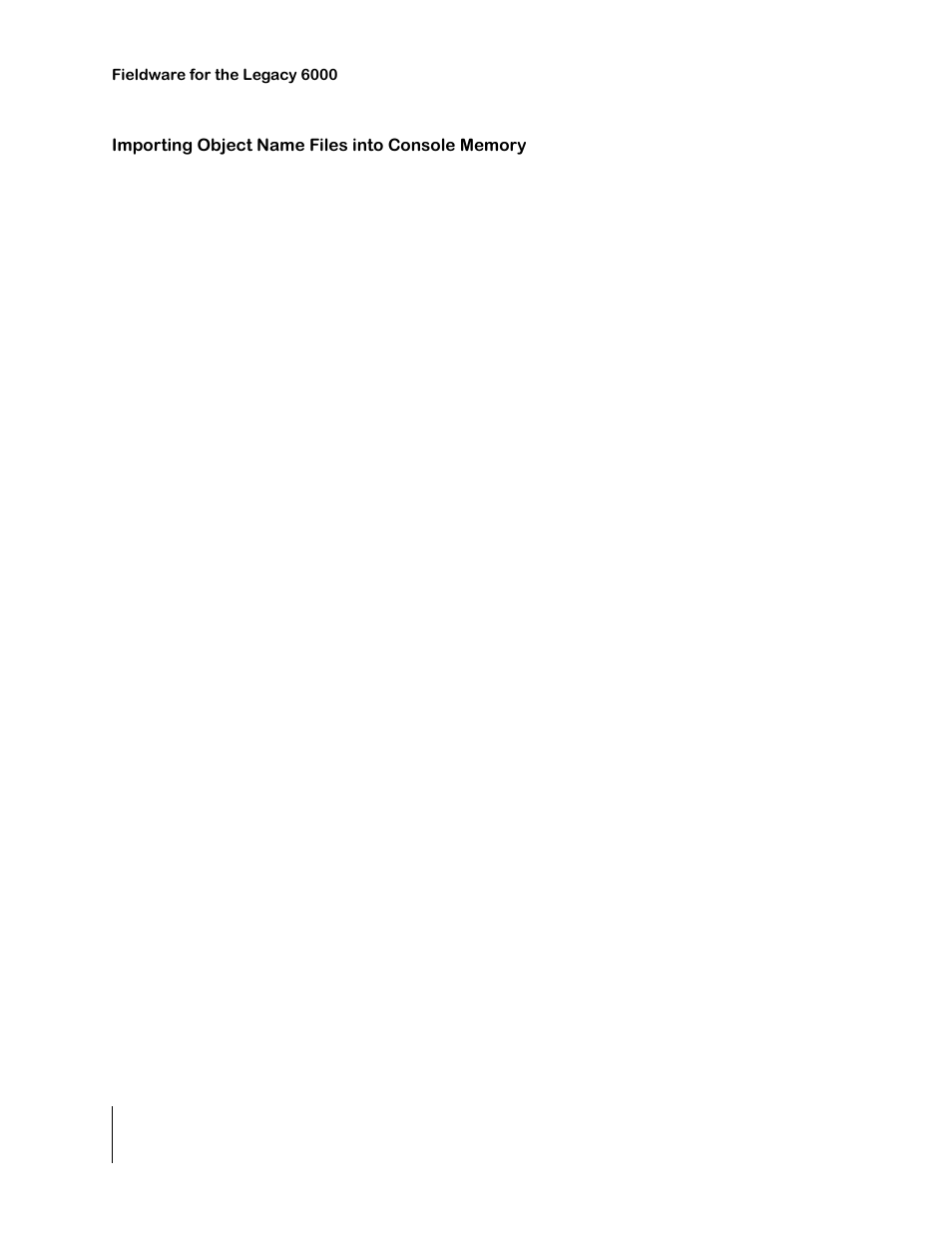 Importing object name files into console memory, Importing object name files into console memory -8 | TeeJet Legacy 6000 CAN Guide User Manual | Page 162 / 194