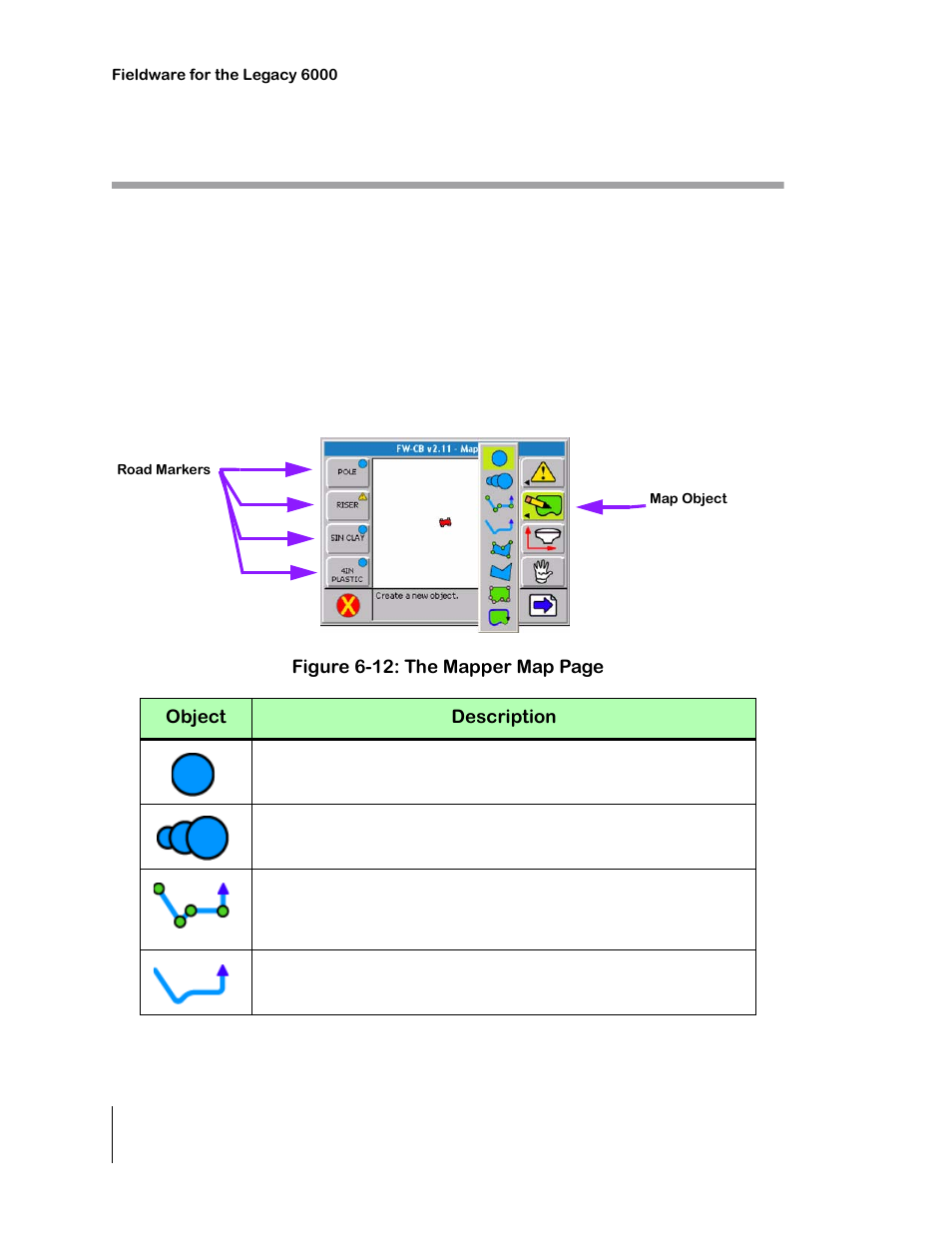 Mapper tools, Table 6-4: mapping object description, Mapper tools -14 | TeeJet Legacy 6000 CAN Guide User Manual | Page 180 / 194