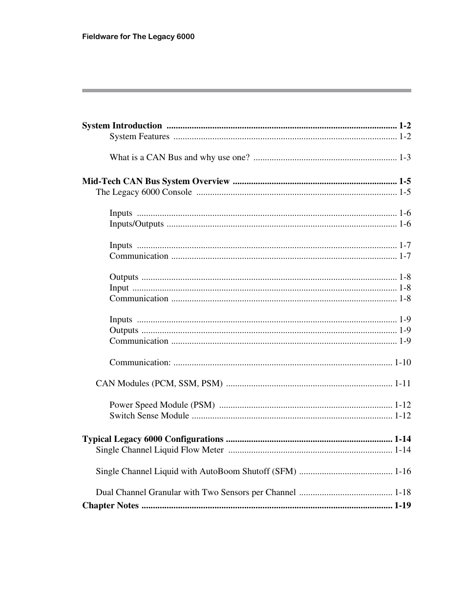 TeeJet Legacy 6000 CAN Guide User Manual | Page 3 / 194