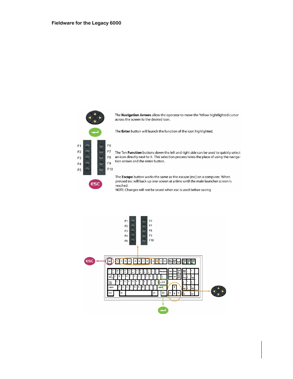 Screen navigation & selection, Screen navigation & selection -3 | TeeJet Legacy 6000 CAN Guide User Manual | Page 33 / 194