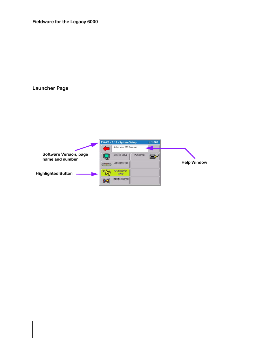 Standard pages | TeeJet Legacy 6000 CAN Guide User Manual | Page 34 / 194