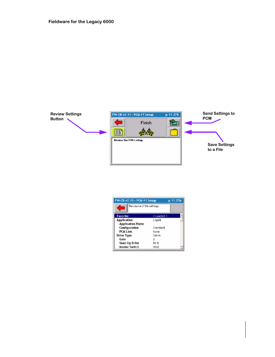 Finishing the pcm setup, Finishing the pcm setup -39 | TeeJet Legacy 6000 CAN Guide User Manual | Page 67 / 194
