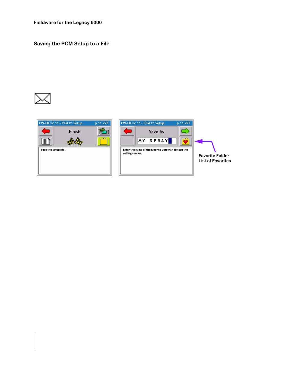 Saving the pcm setup to a file, Saving the pcm setup to a file -40 | TeeJet Legacy 6000 CAN Guide User Manual | Page 68 / 194