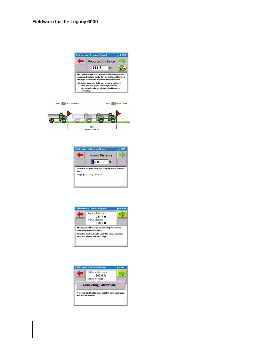 Distance/speed calibration continued, Distance/speed calibration continued -10 | TeeJet Legacy 6000 CAN Guide User Manual | Page 80 / 194