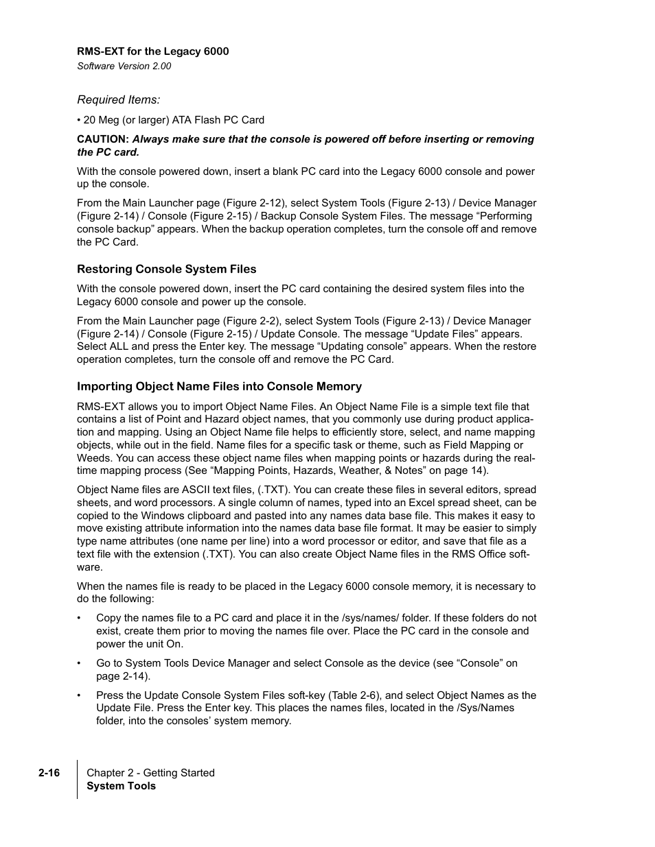TeeJet Legacy 6000 RMS_EXT User Guide User Manual | Page 28 / 86