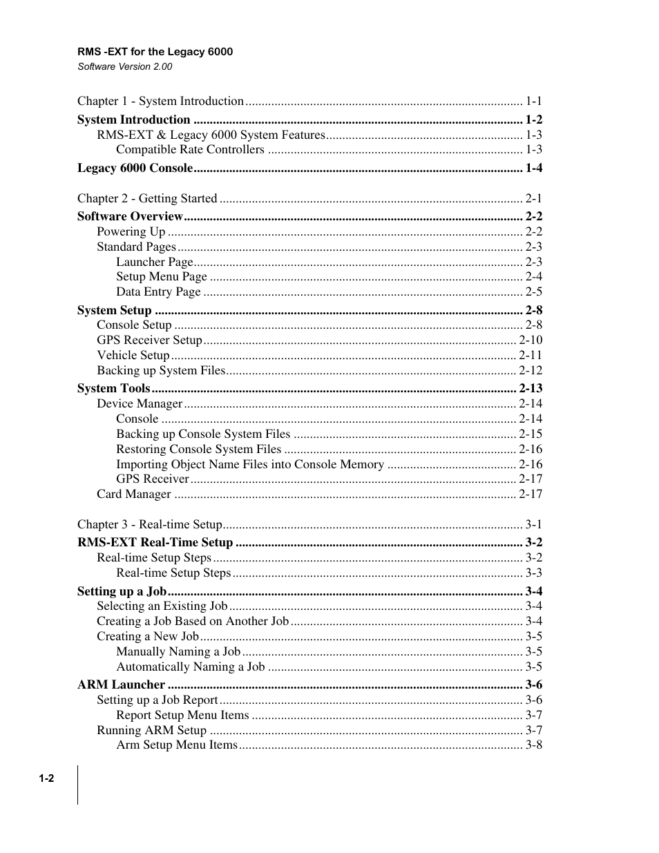 TeeJet Legacy 6000 RMS_EXT User Guide User Manual | Page 4 / 86