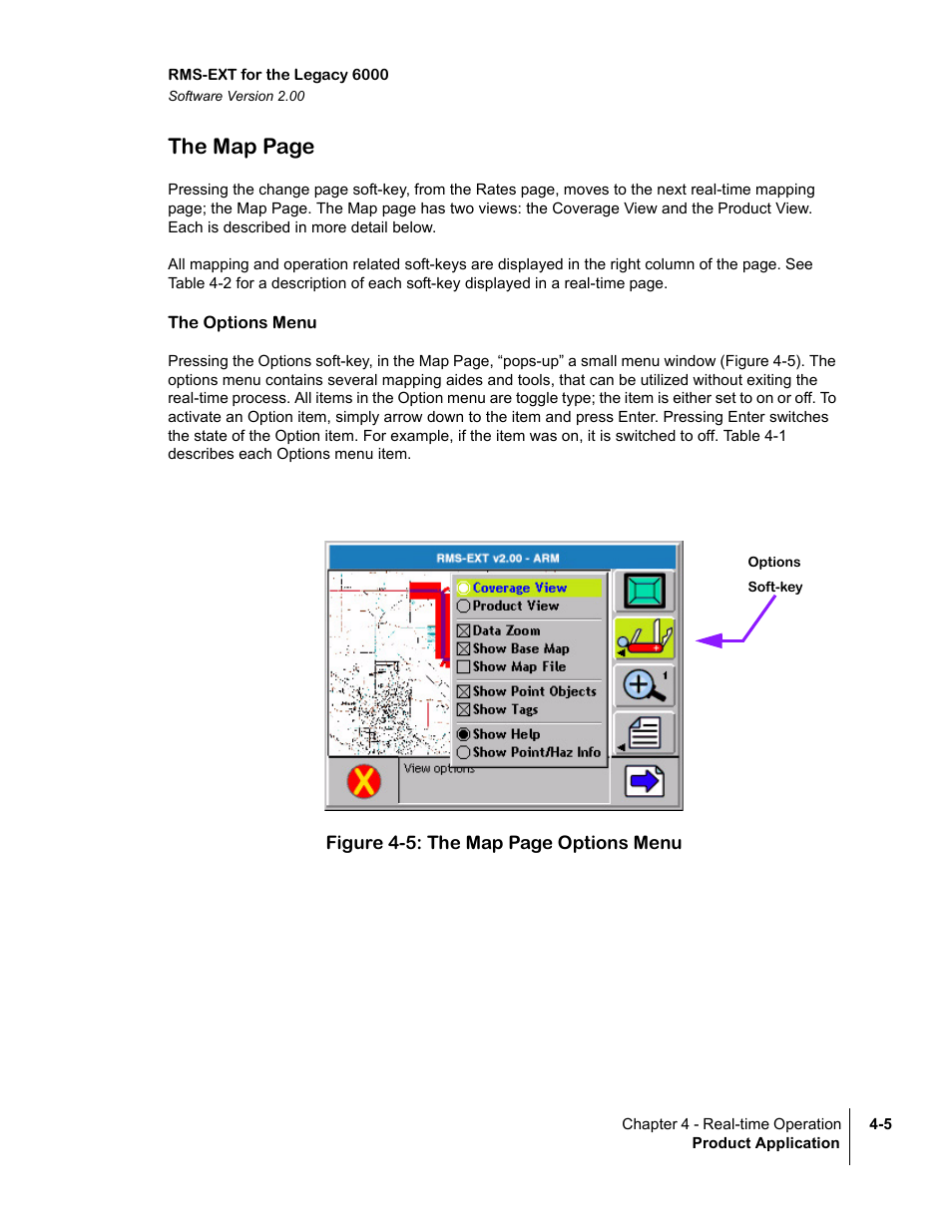 The map page | TeeJet Legacy 6000 RMS_EXT User Guide User Manual | Page 47 / 86