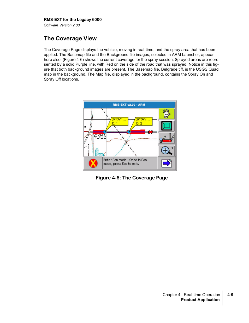 The coverage view | TeeJet Legacy 6000 RMS_EXT User Guide User Manual | Page 51 / 86