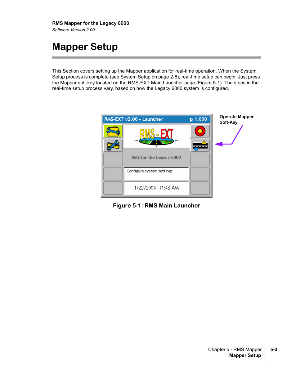 Mapper setup | TeeJet Legacy 6000 RMS_EXT User Guide User Manual | Page 67 / 86