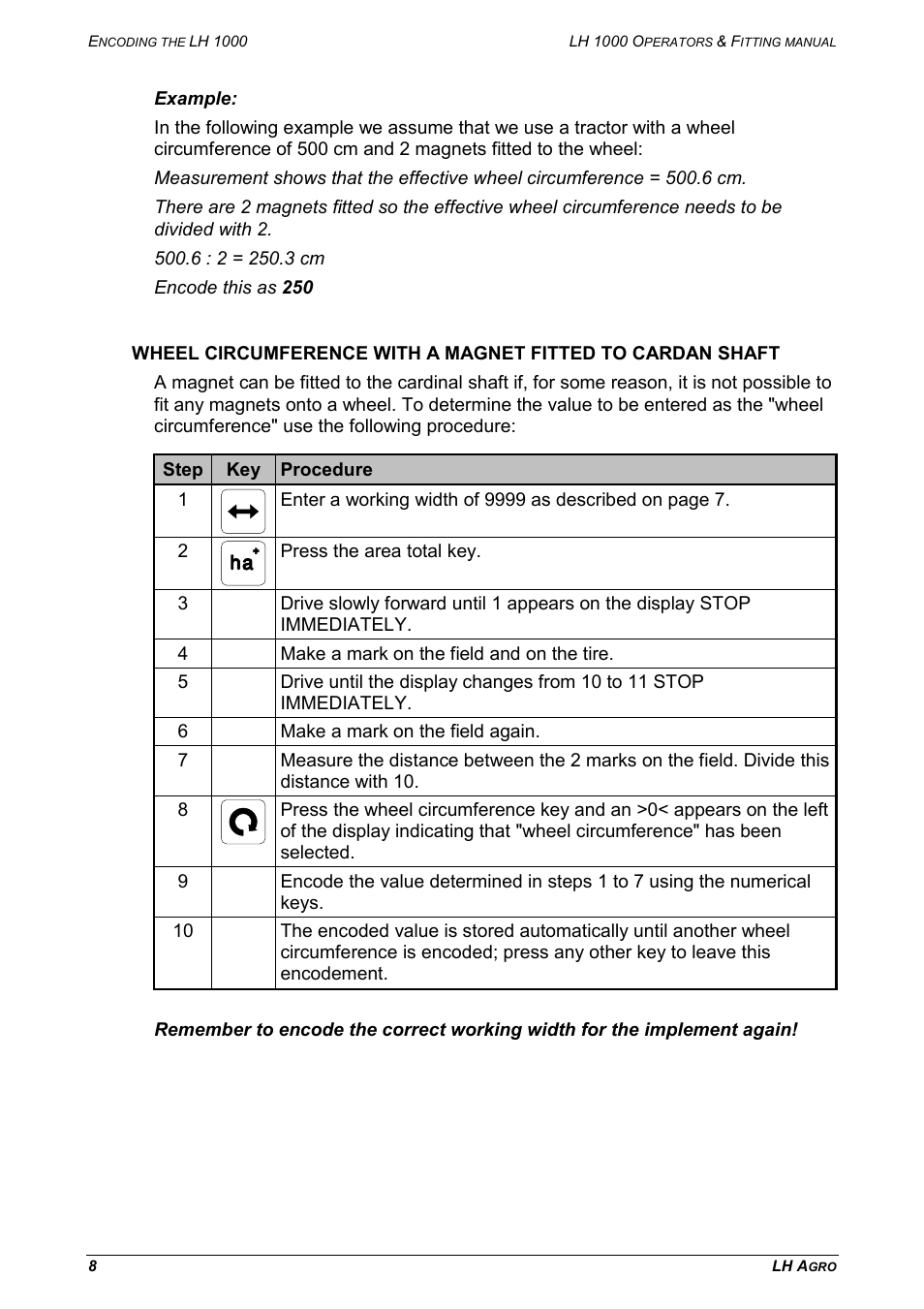 TeeJet LH 1000 User Manual | Page 8 / 16