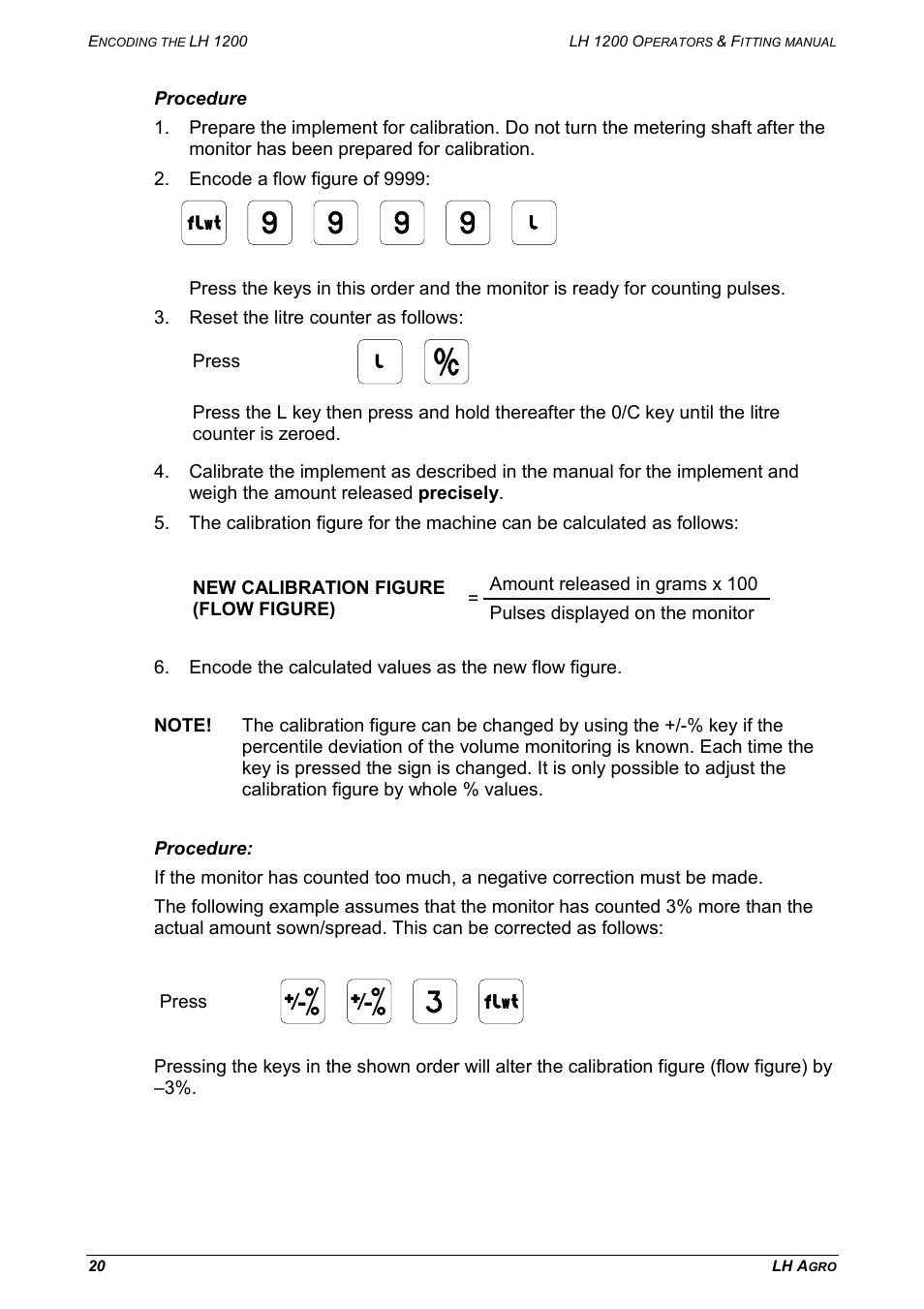 TeeJet LH 1200 User Manual | Page 20 / 28