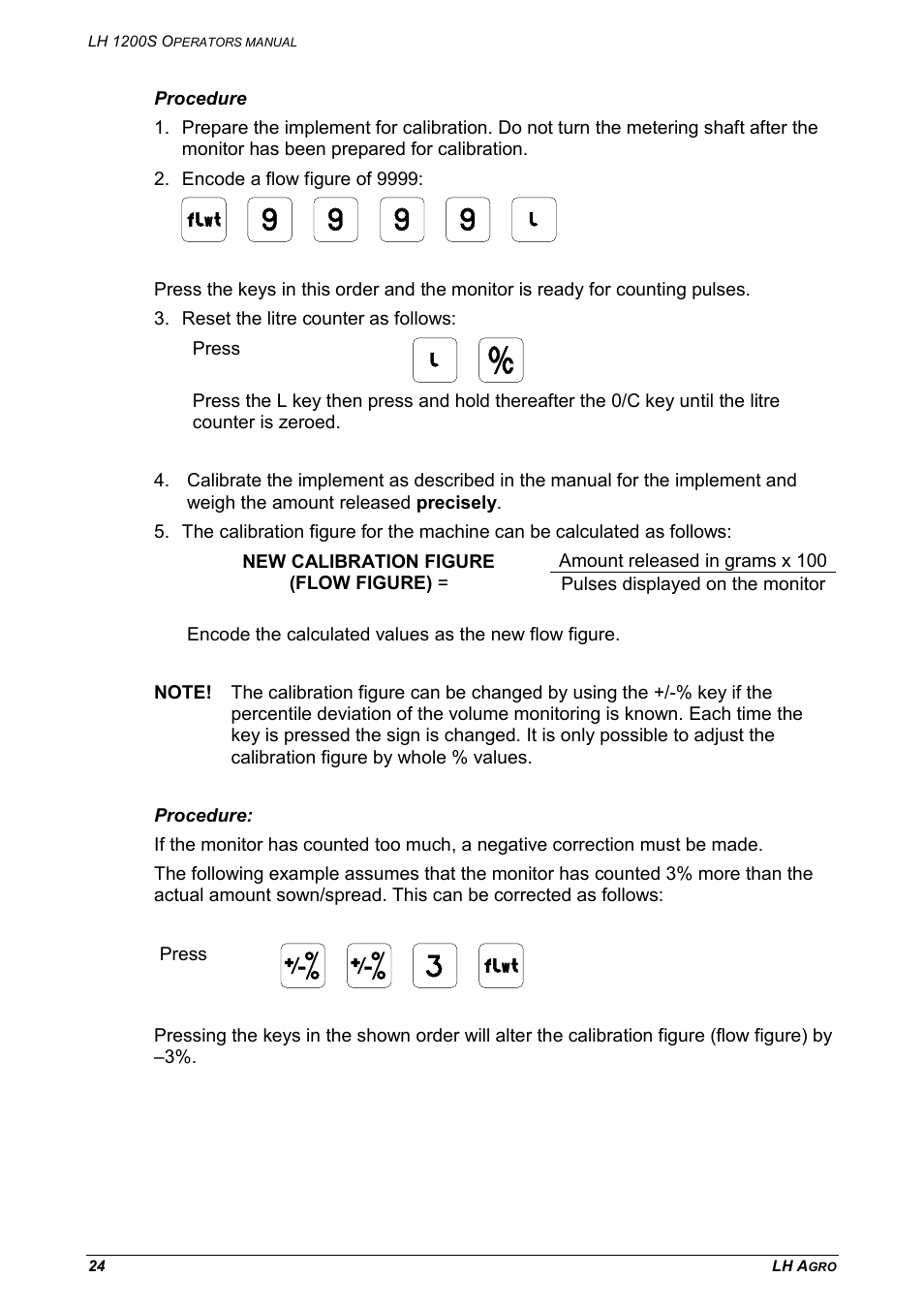 TeeJet LH 1200S User Manual | Page 24 / 28