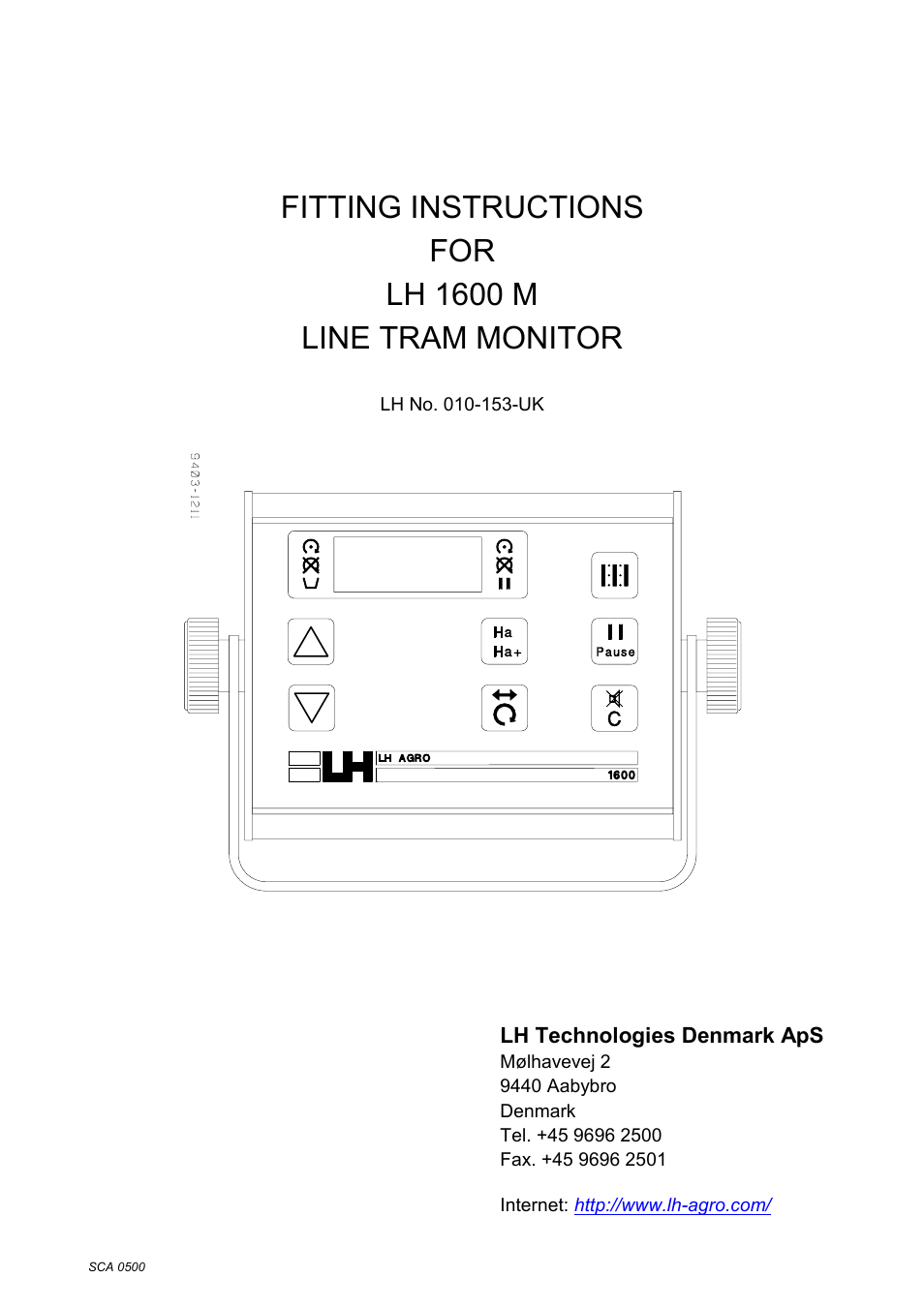 TeeJet LH 1600M User Manual | 8 pages