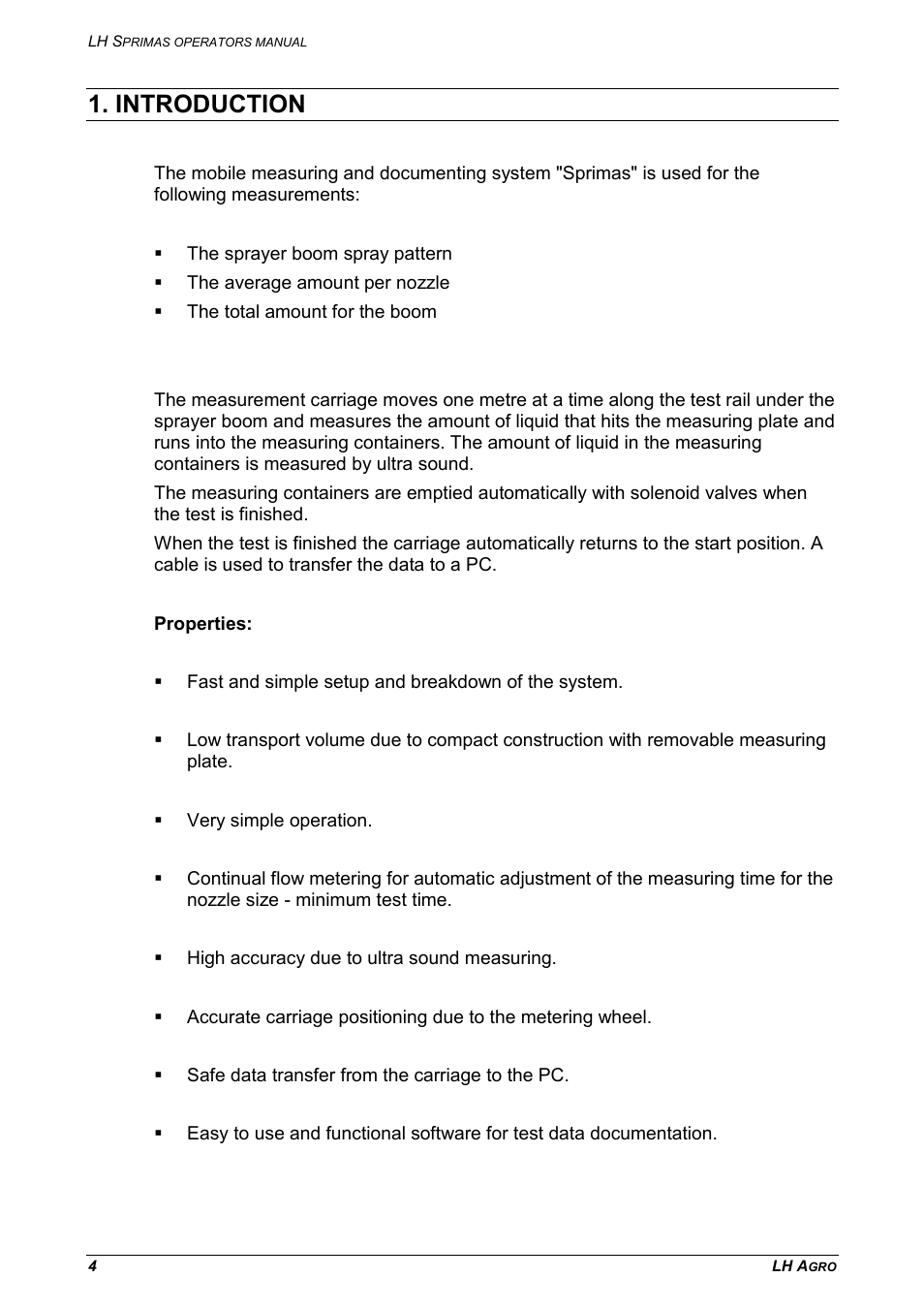 Introduction | TeeJet LH Sprimas User Manual | Page 4 / 12