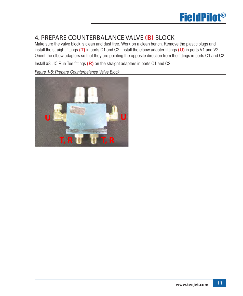Fieldpilot, Ut, r t, r | TeeJet FieldPilot Install AgChem 1803 User Manual | Page 12 / 22