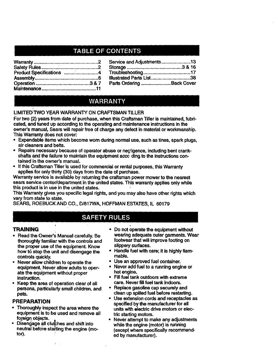 Craftsman 917.292402 User Manual | Page 2 / 33