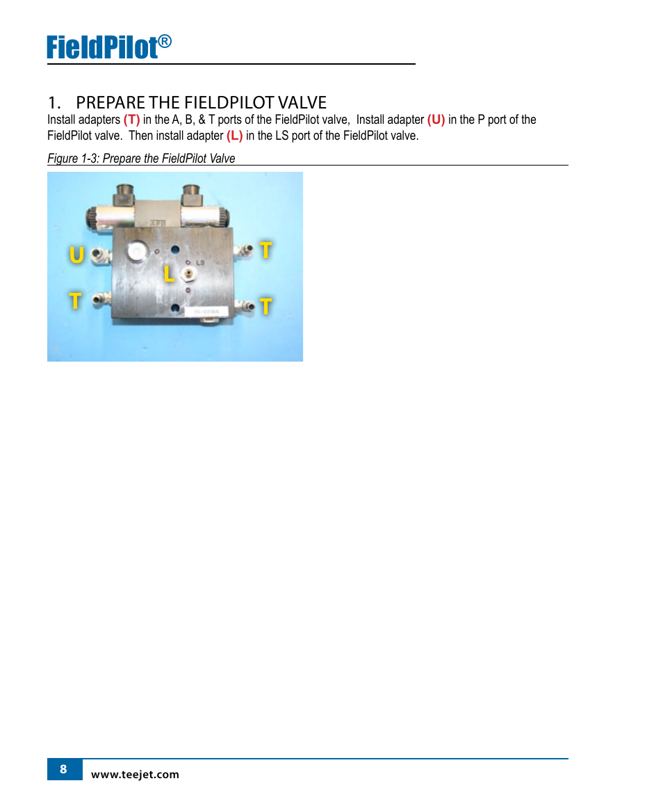 Fieldpilot, Lt t t u | TeeJet FieldPilot Install AGCO GLNRA756-A856 MF9x95 CHNGR670B-680B User Manual | Page 10 / 20